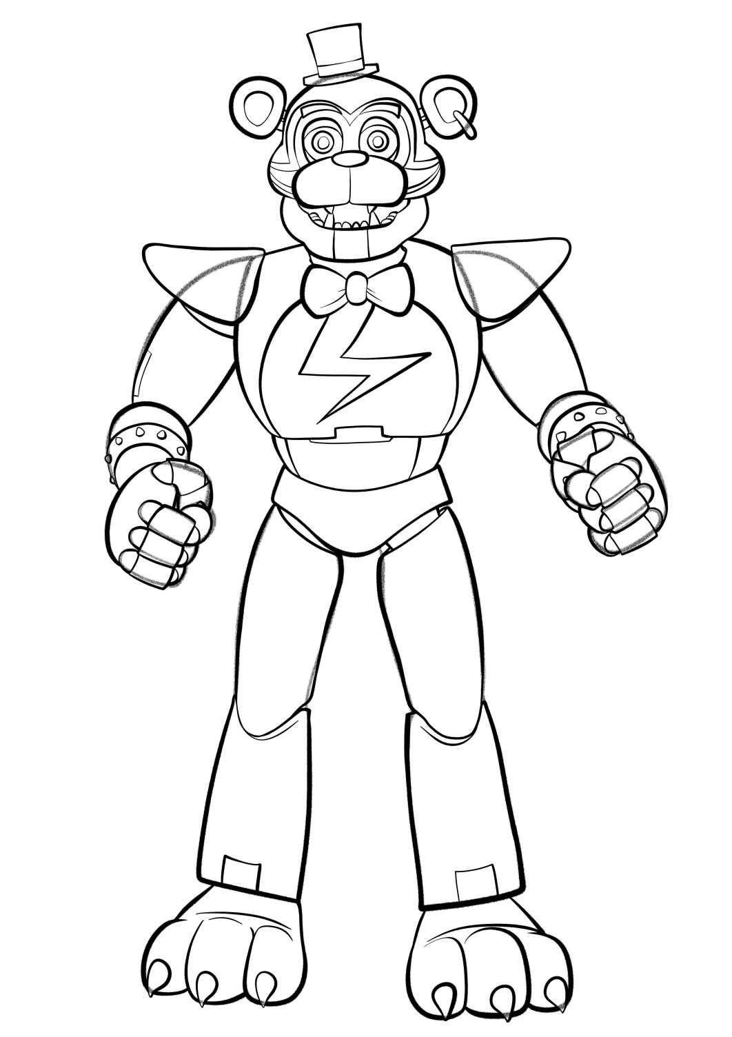 Fnaf Dibujos Para Colorear Printable