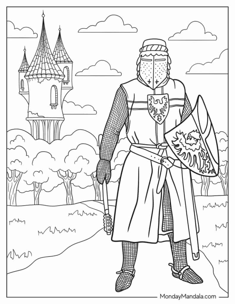 40 Knight Coloring Pages Free PDF Printables 