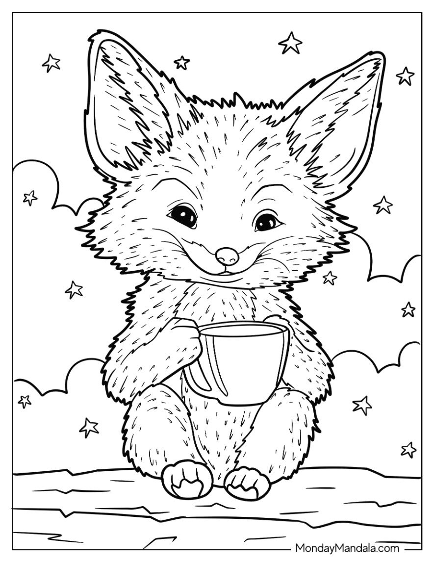 Fox Coloring Pages Printable