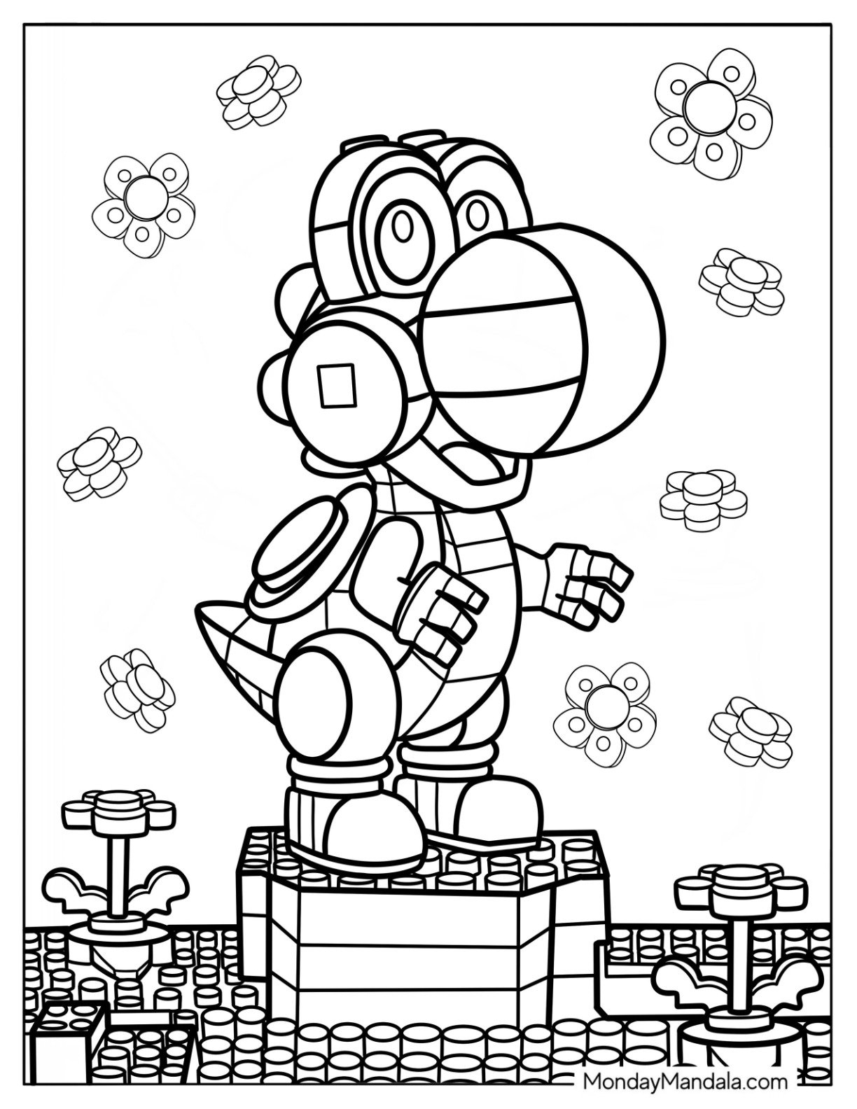 41 Yoshi Coloring Pages Free PDF Printables 