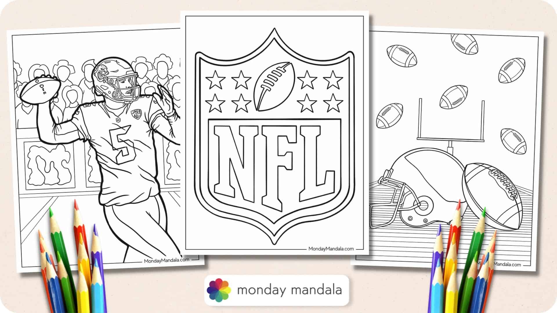 42 Football Coloring Pages Free PDF Printables 