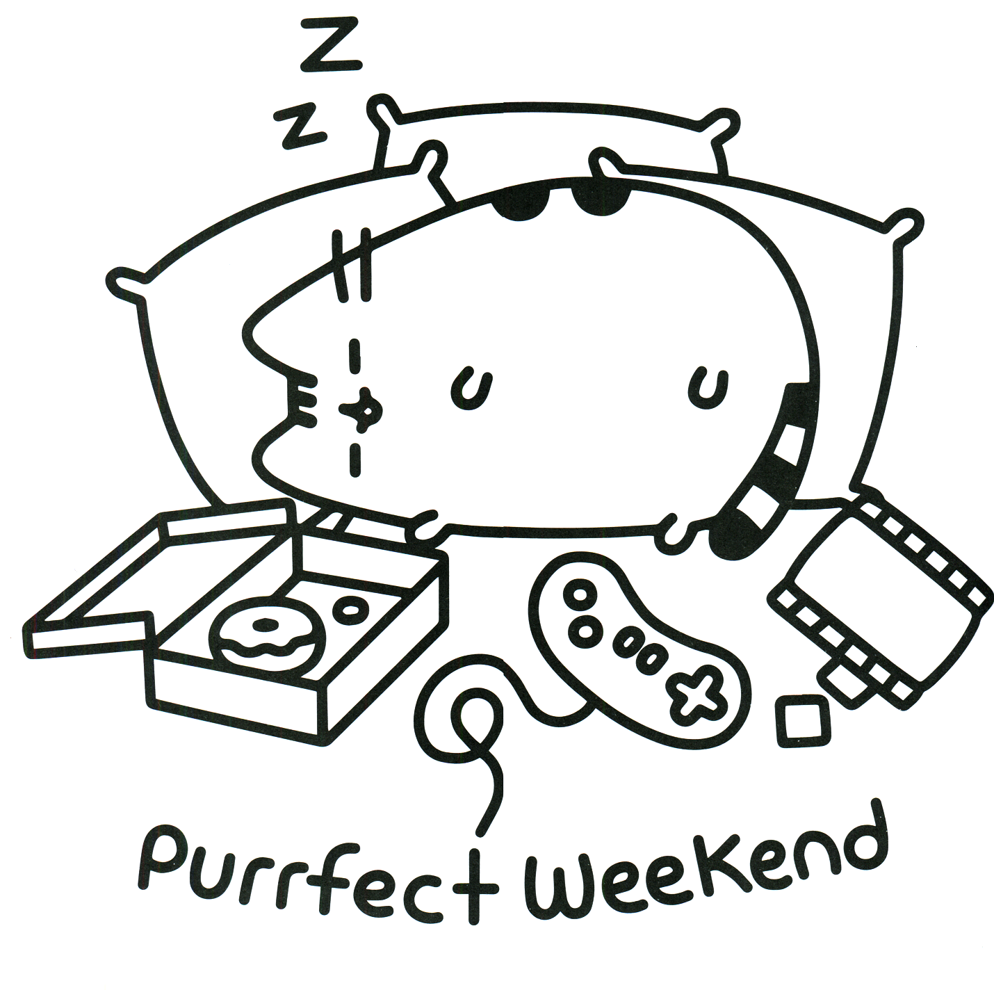 45 Ideas De Pusheen Gatito Para Colorear Dibujos Kawaii Para Imprimir Gatito Pusheen