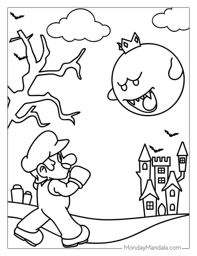 50 Mario Coloring Pages Free PDF Printables 