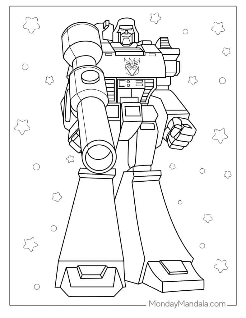 50 Transformers Coloring Pages Free PDF Printables 