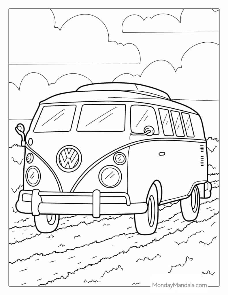 52 Car Coloring Pages Free PDF Printables 