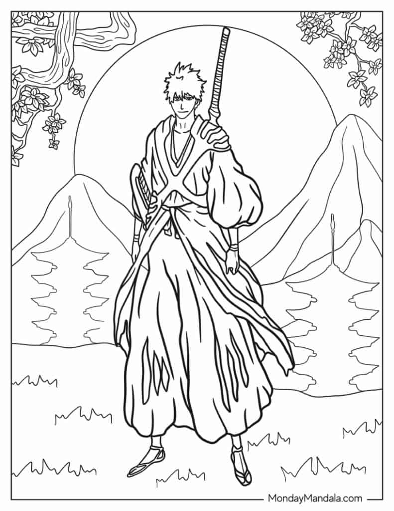 54 Anime Coloring Pages Free PDF Printables 