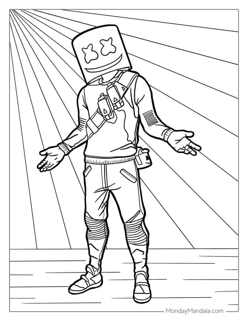 58 Fortnite Coloring Pages Free PDF Printables 