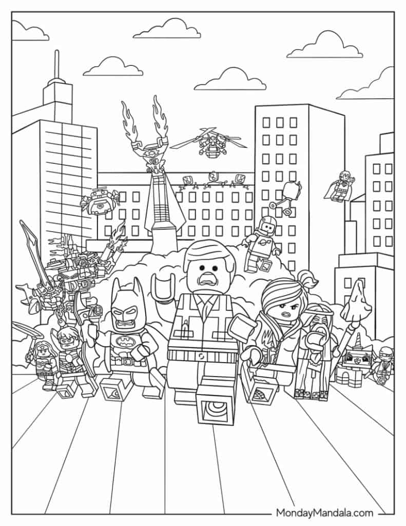 60 Lego Coloring Pages Free PDF Printables 