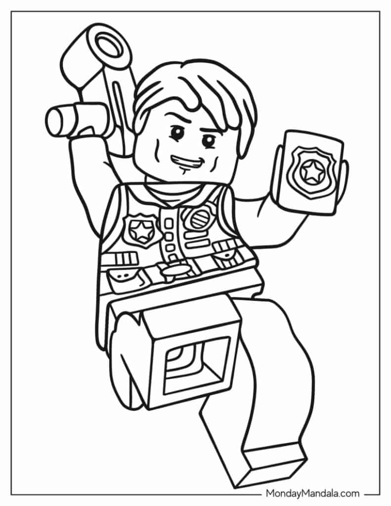 60 Lego Coloring Pages Free PDF Printables 