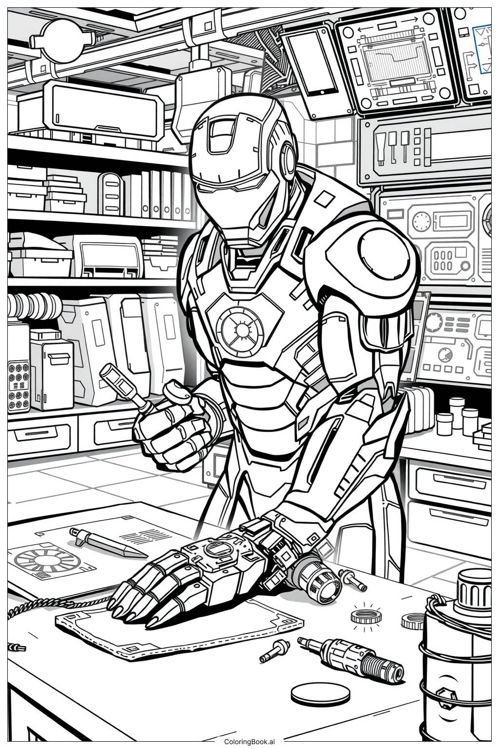 Ironman Coloring Pages Printable