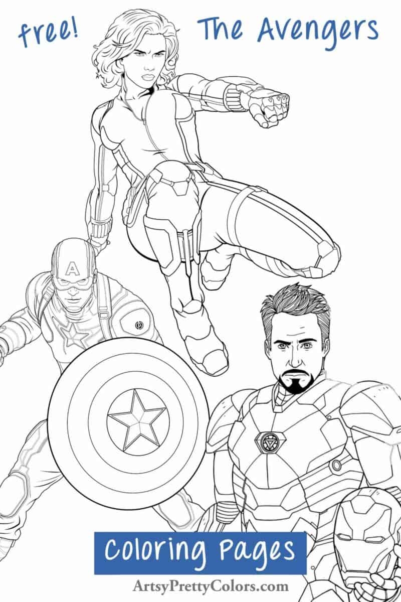 Marvel Avengers Coloring Pages Printable