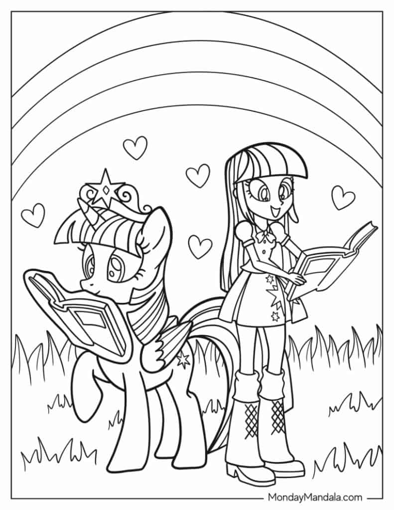Equestria Girls Coloring Pages Printable