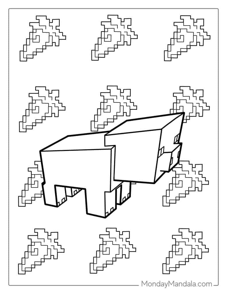 88 Minecraft Coloring Pages Free PDF Printables 