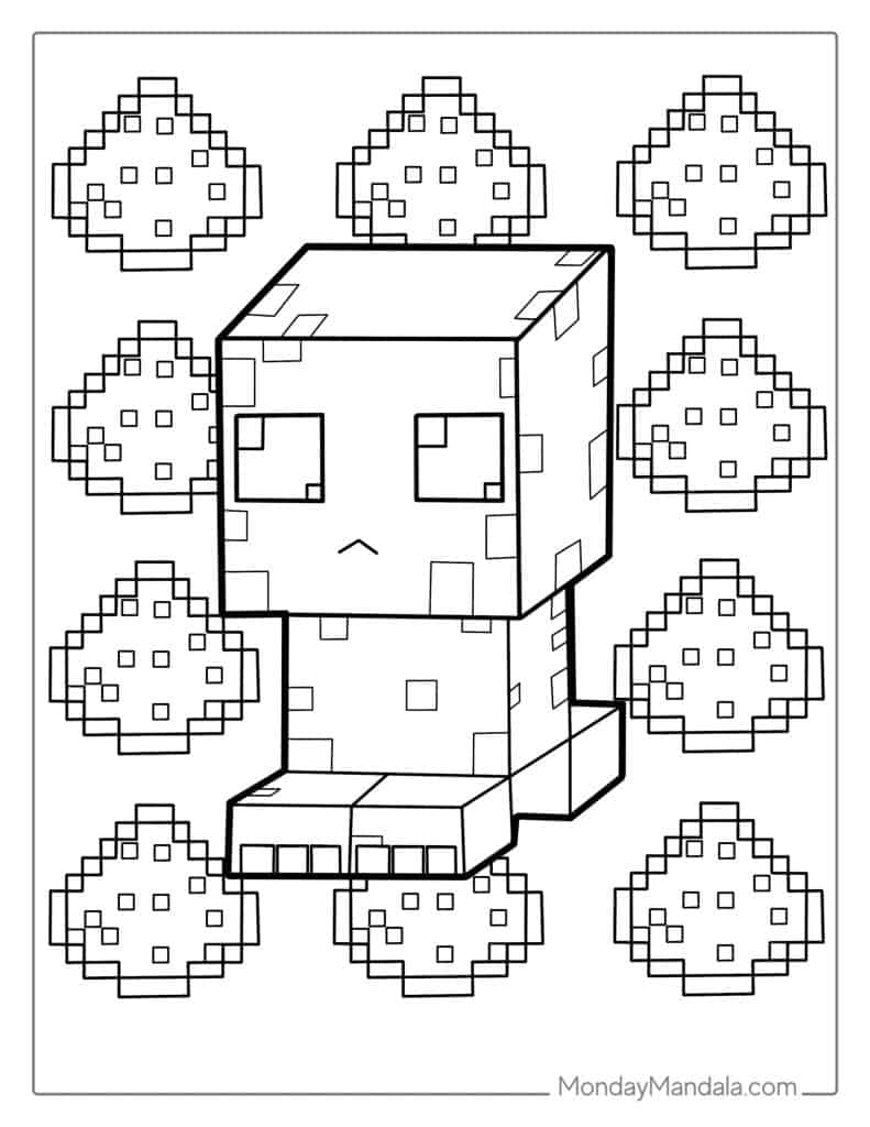 88 Minecraft Coloring Pages Free PDF Printables 