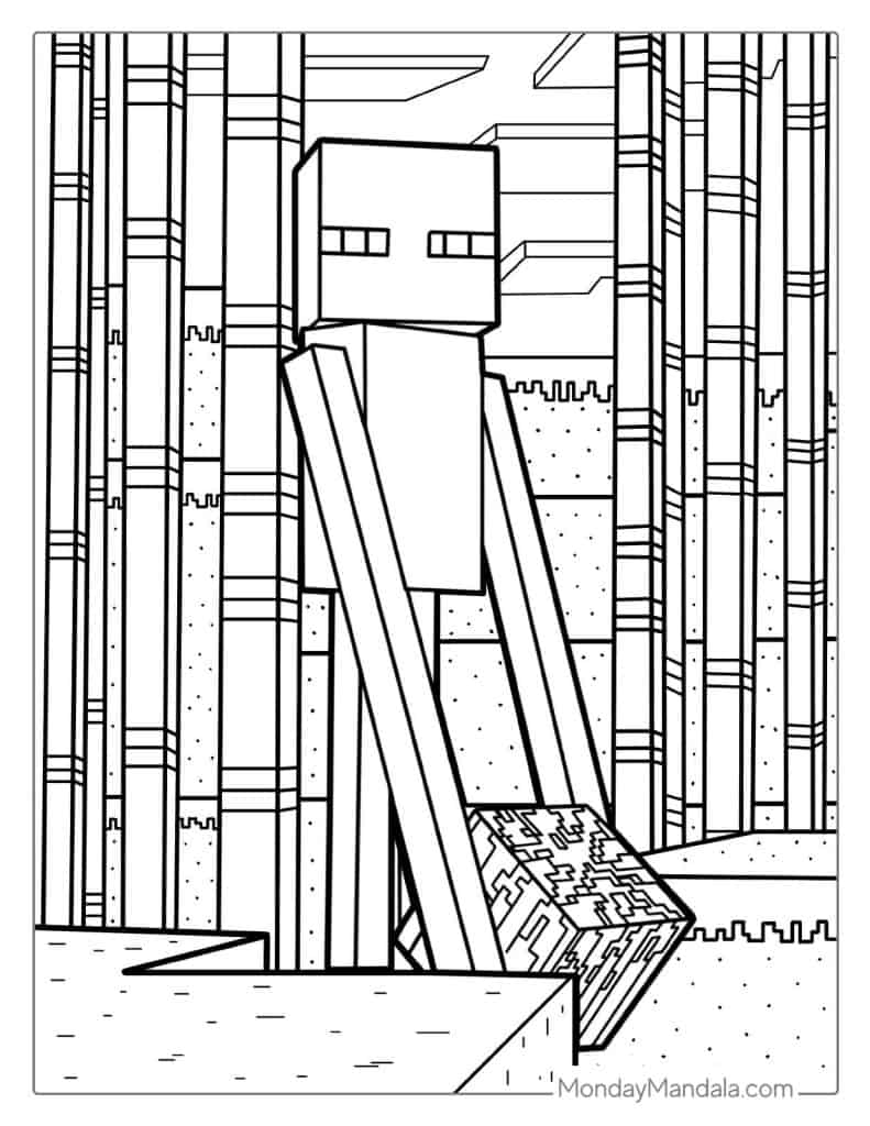 88 Minecraft Coloring Pages Free PDF Printables 