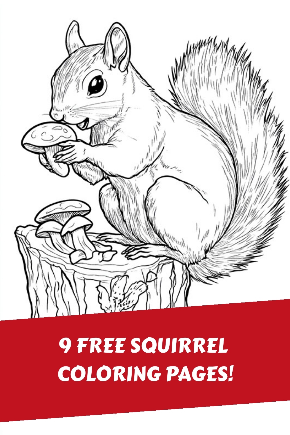 Squirrel Coloring Coloring Pages Printable