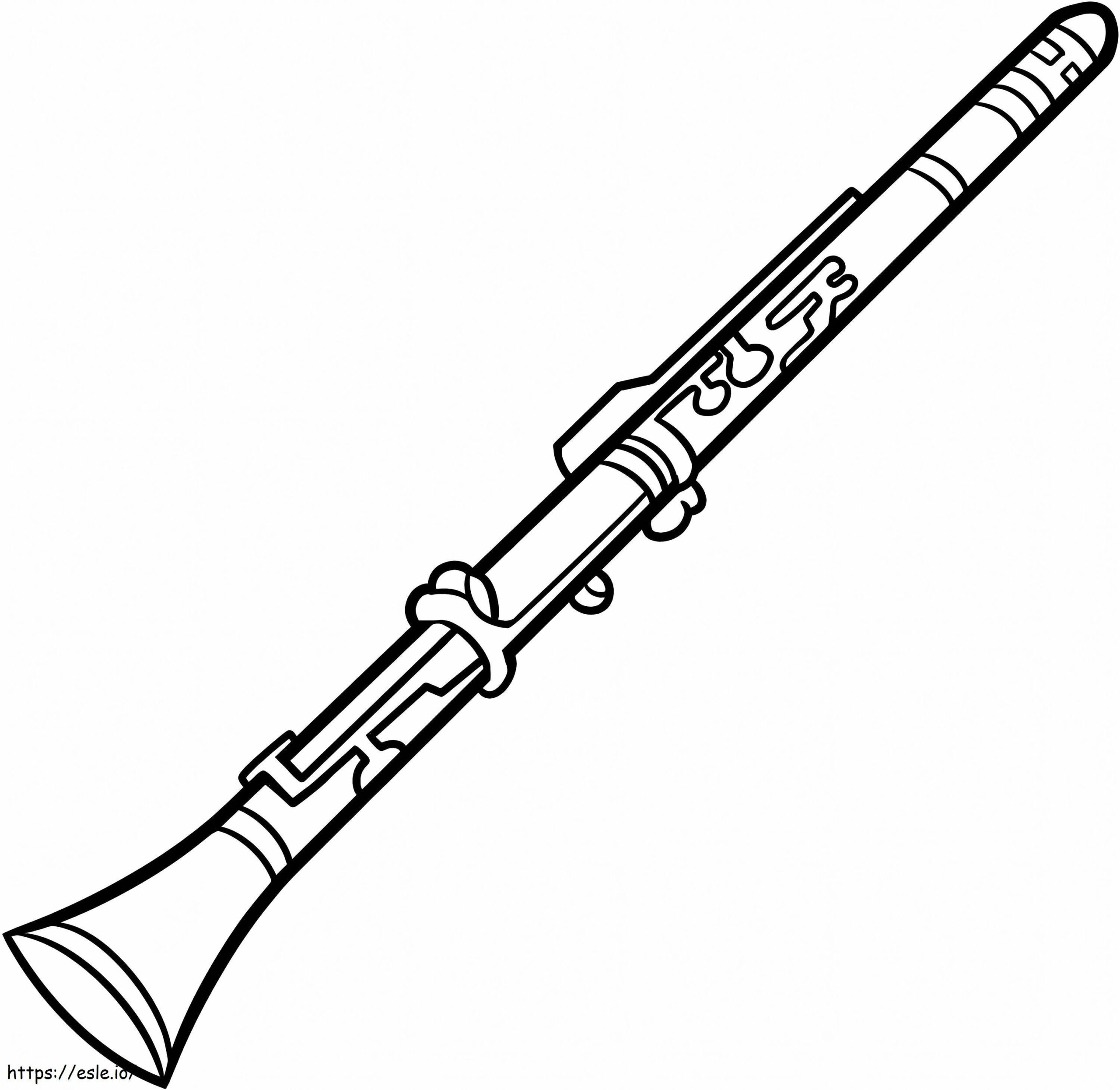 Clarinet Art Coloring Pages Printable