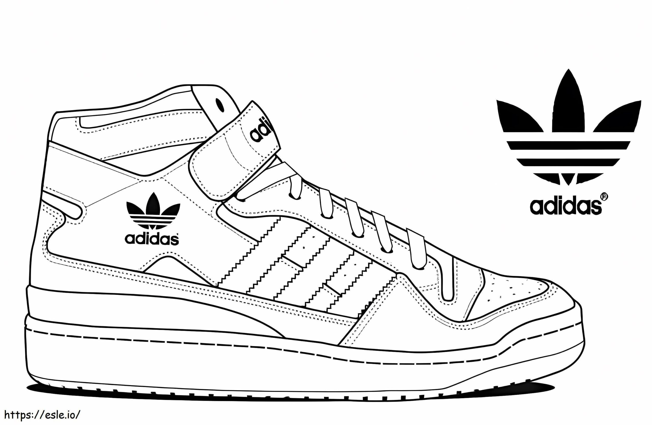 Adidas Shoes Coloring Page