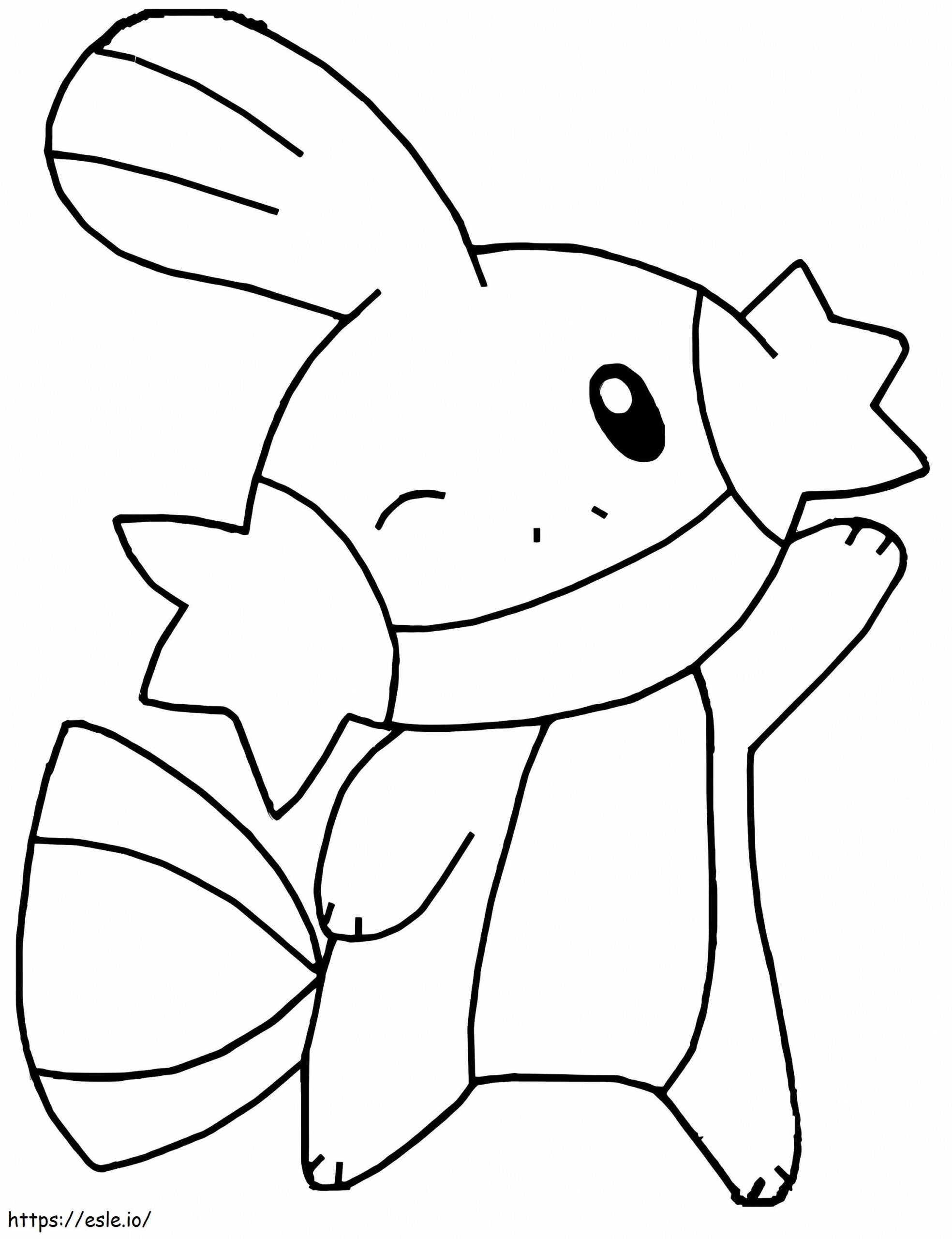 Adorable Mudkip Coloring Page