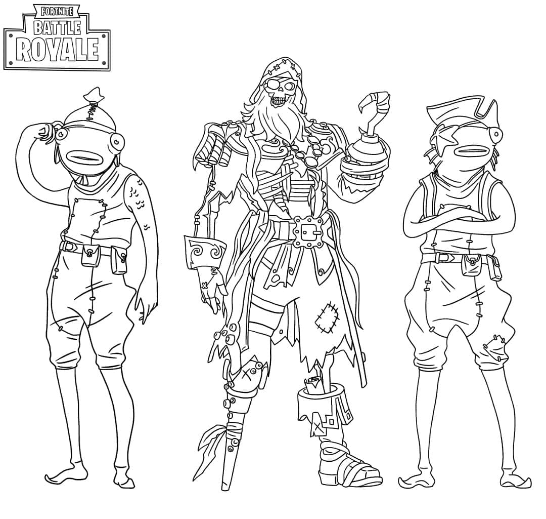 AIM Skin From Fortnite Coloring Page Download Print Or Color Online For Free