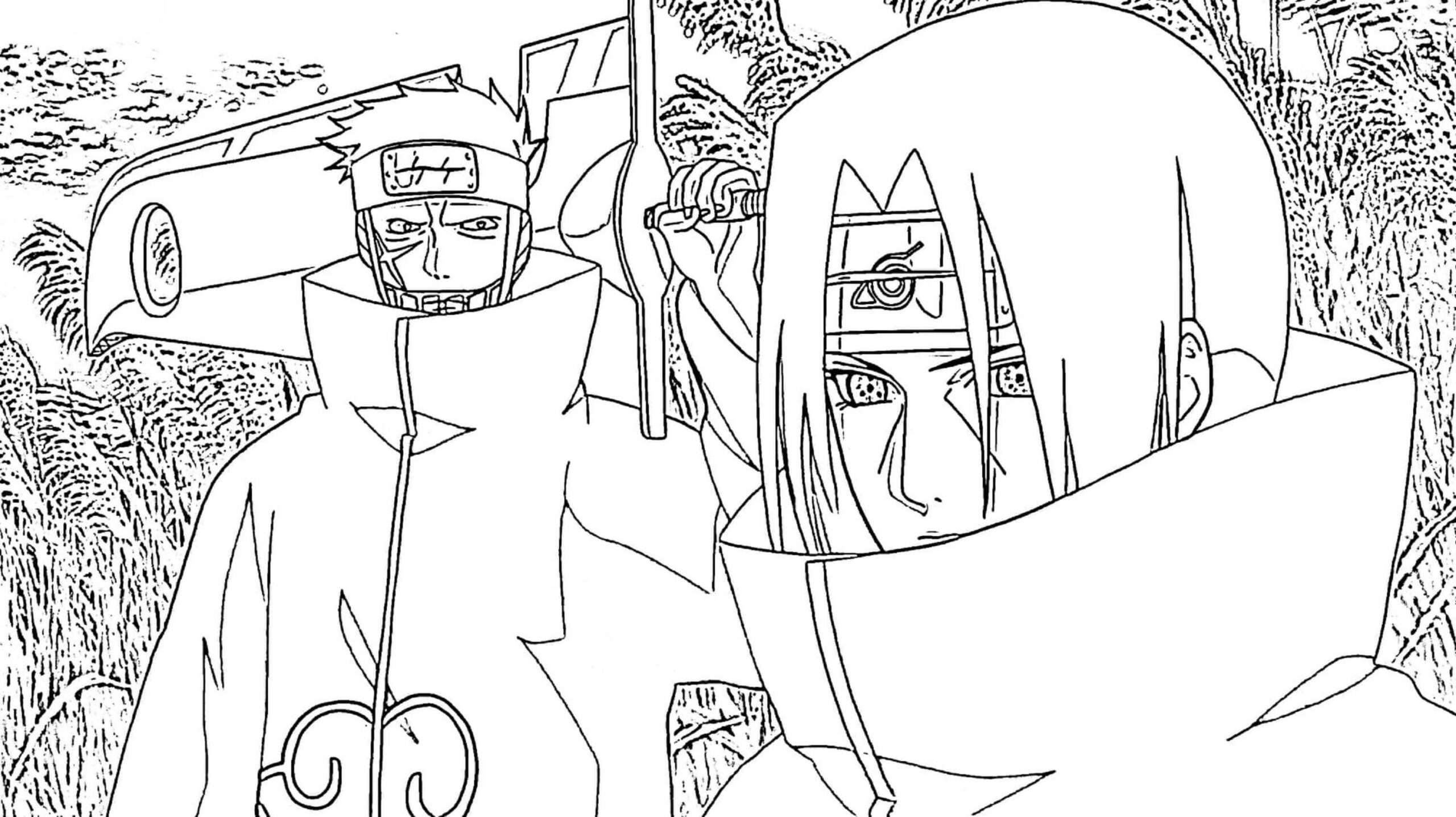 Akatsuki Coloring Pages ColoringLib