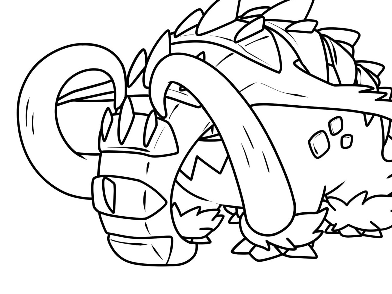 All Pokemon Coloring Pages Great Fangs Rainbow Canvas Free Coloring Pages