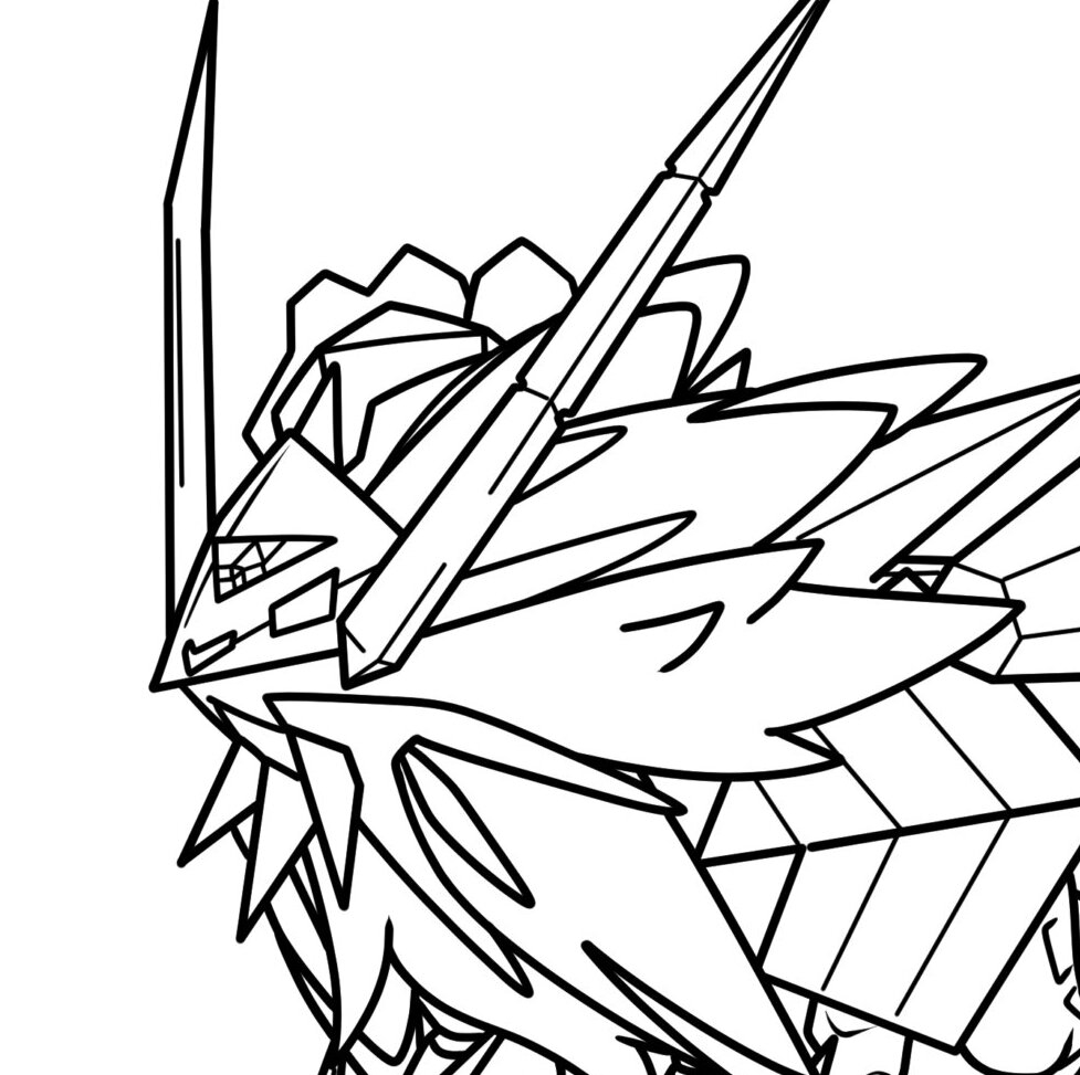 Necrosma Coloring Page Printable