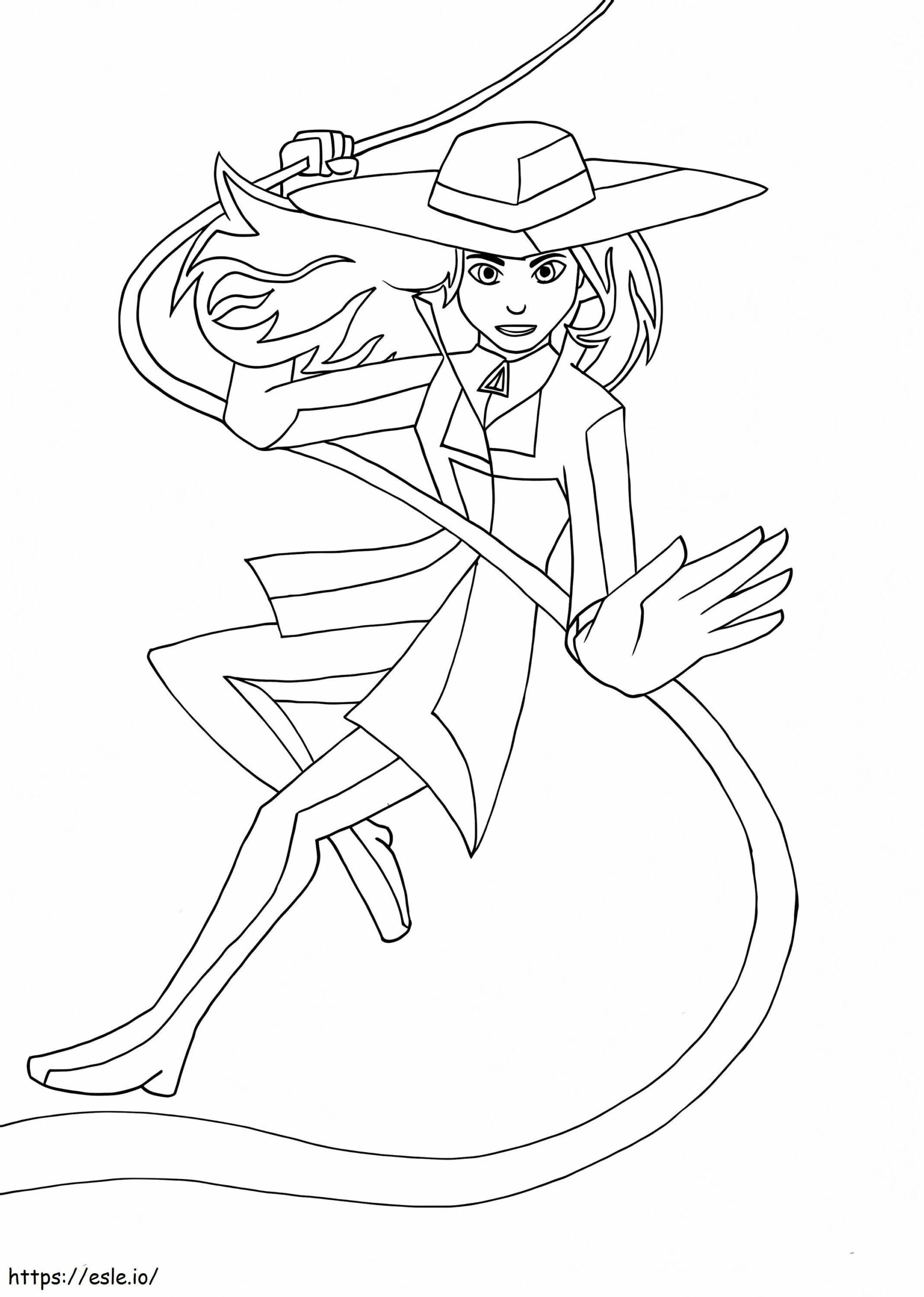 Amazing Carmen Sandiego Coloring Page