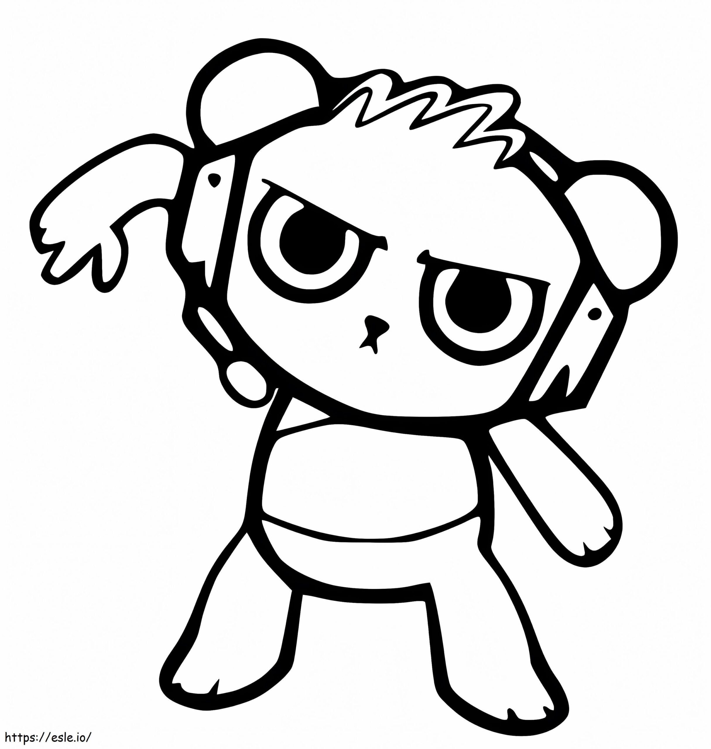 Amazing Combo Panda Coloring Page
