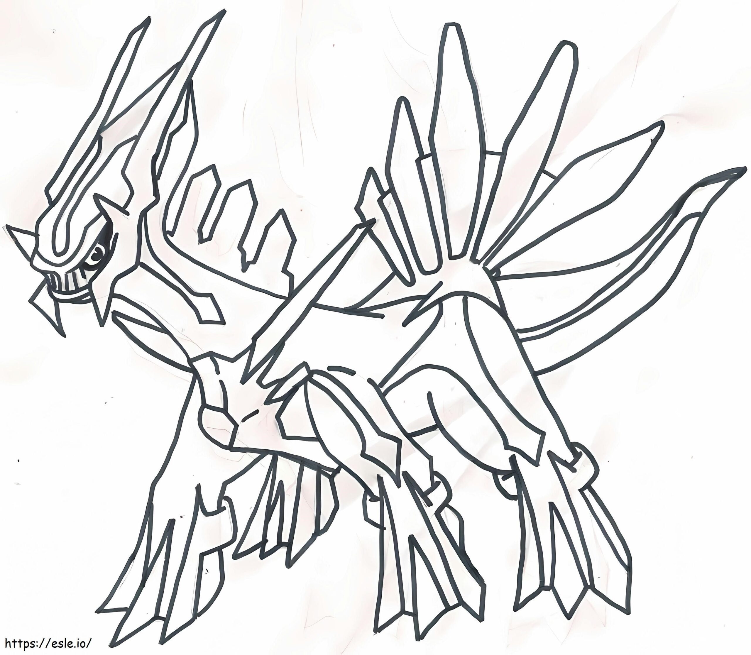 Amazing Dialga Coloring Page
