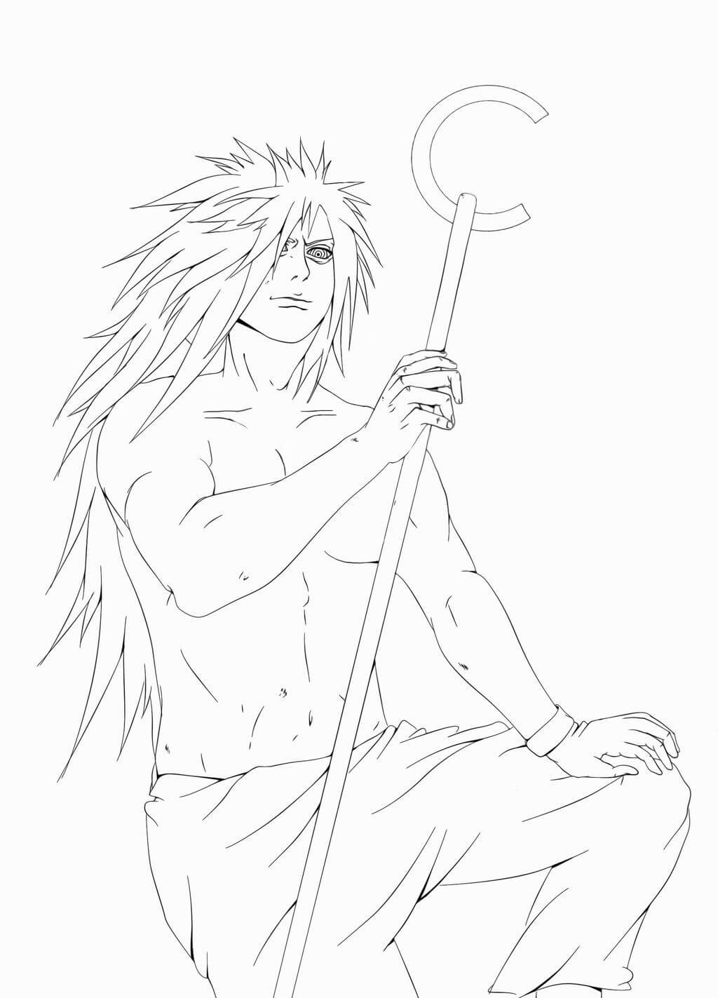 Amazing Madara Coloring Page Anime Coloring Pages