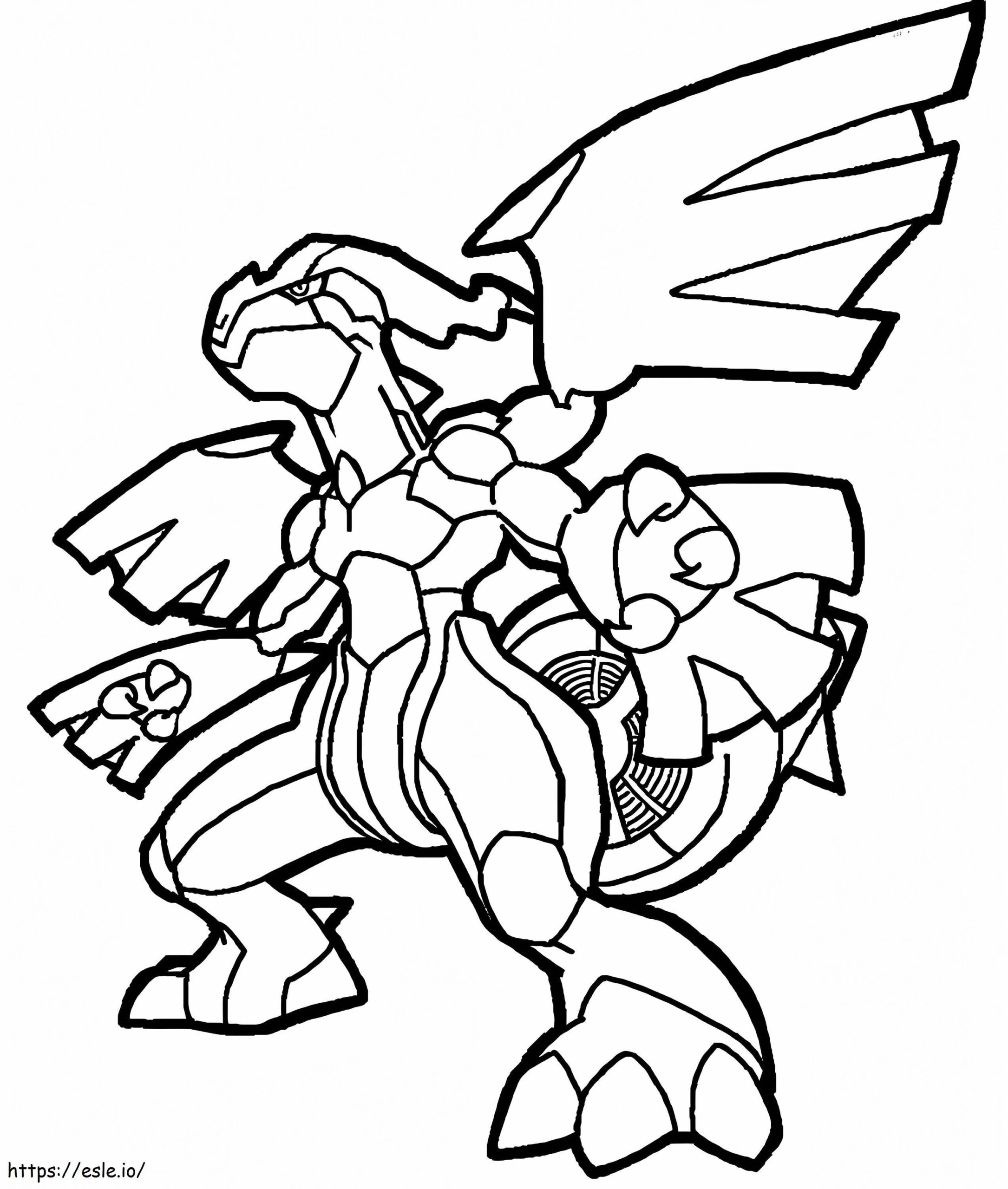 Amazing Zekrom Coloring Page