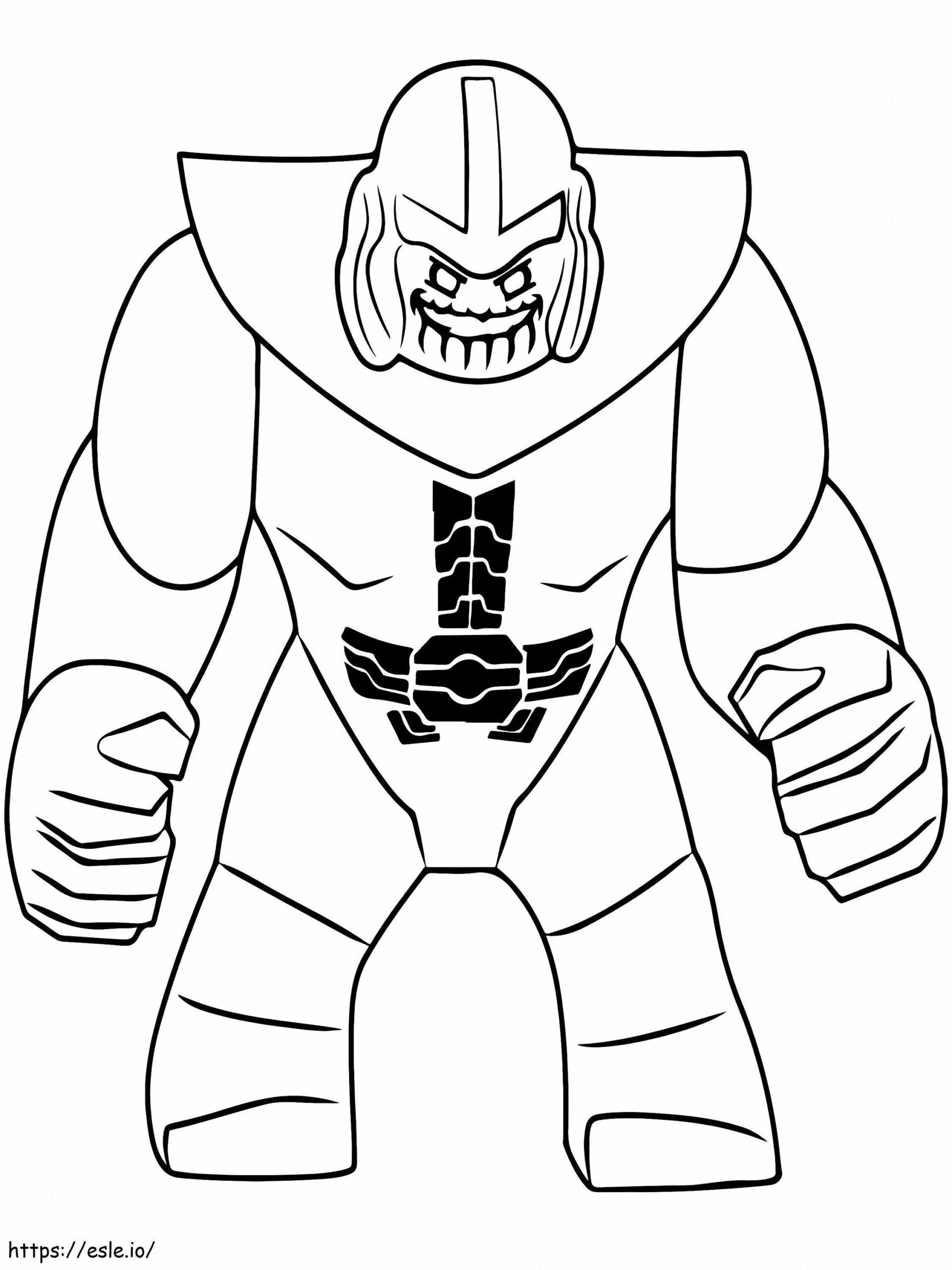 Angry Thanos Lego Avengers Coloring Page