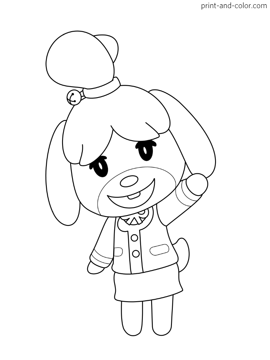 Animal Crossing Coloring Pages Printable