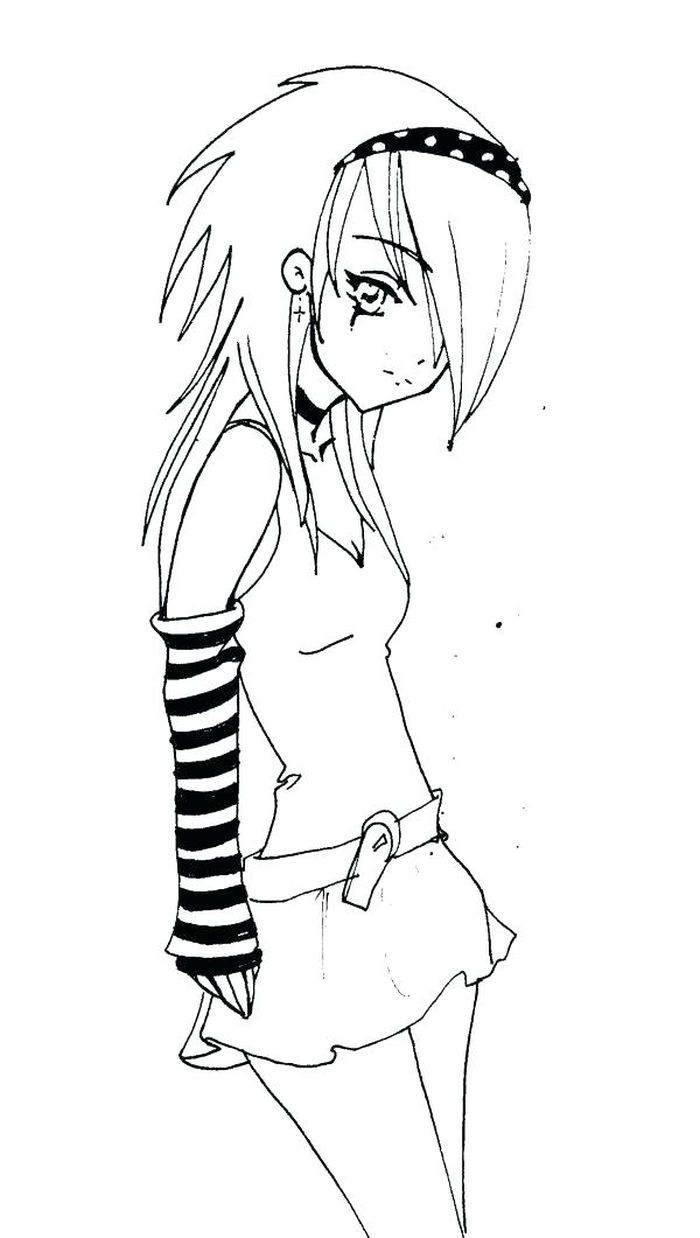 Anime Coloring Pages PDF Coloringfolder