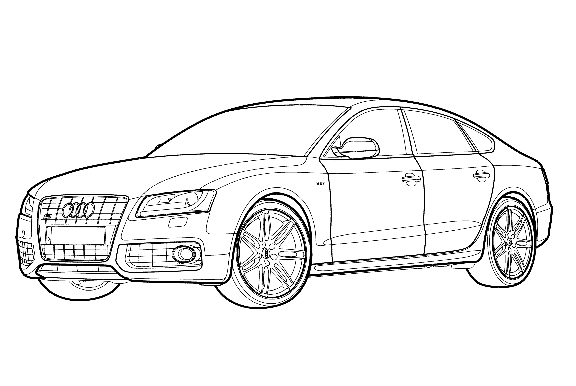Audi Coloring Pages - Free Printable