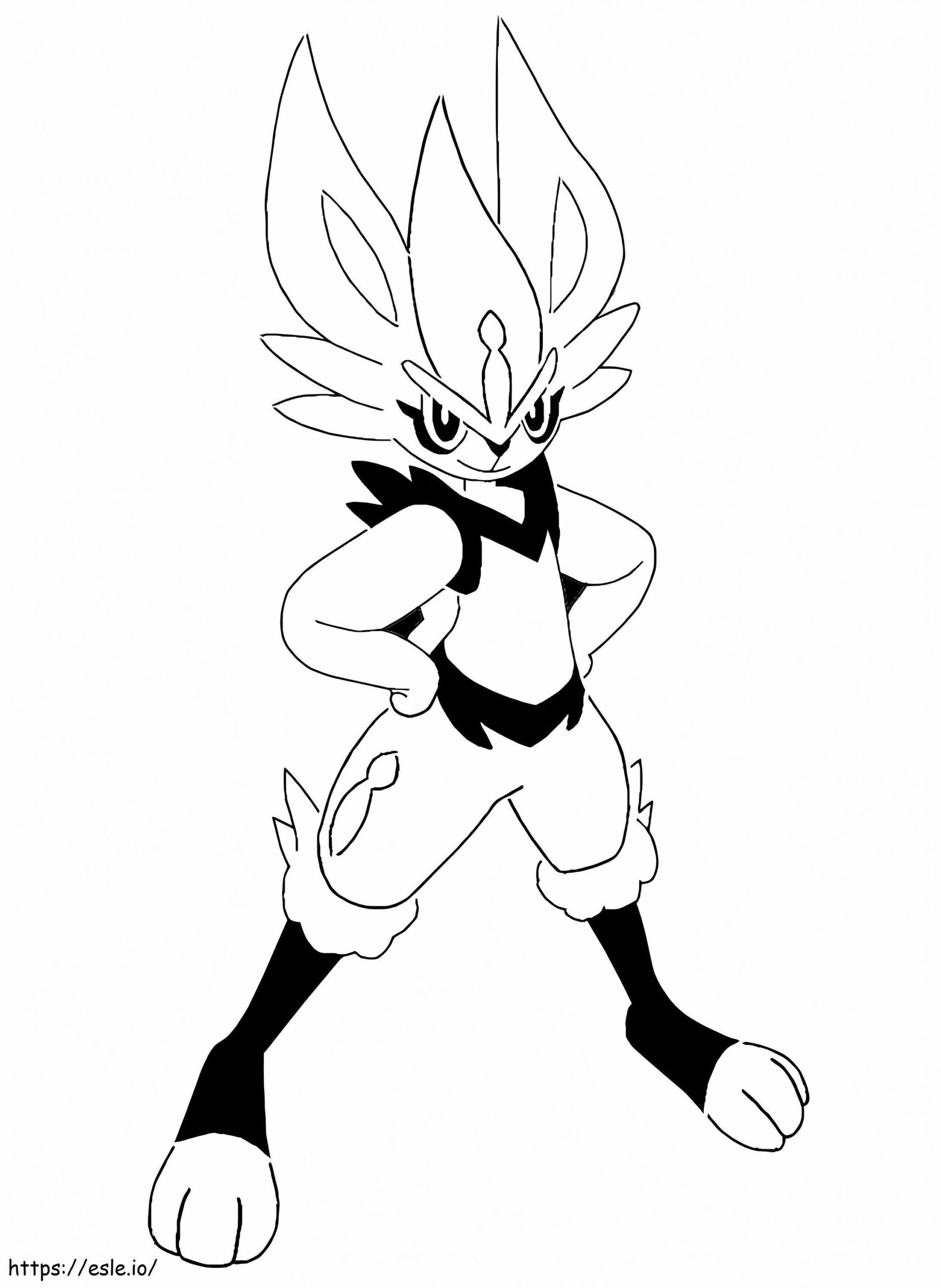 Awesome Cinderace Coloring Page