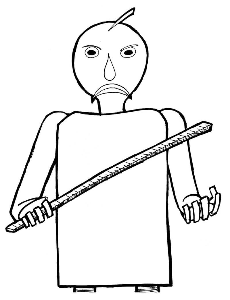 Baldi s Basics Coloring Pages ColoringLib