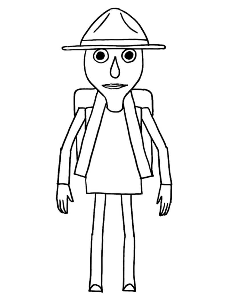 Baldi s Basics Coloring Pages ColoringLib