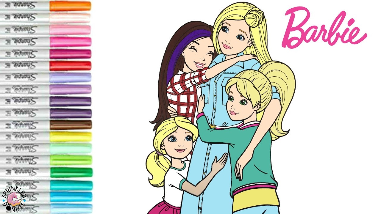 Barbie Chelsea Et Honey Coloring Page