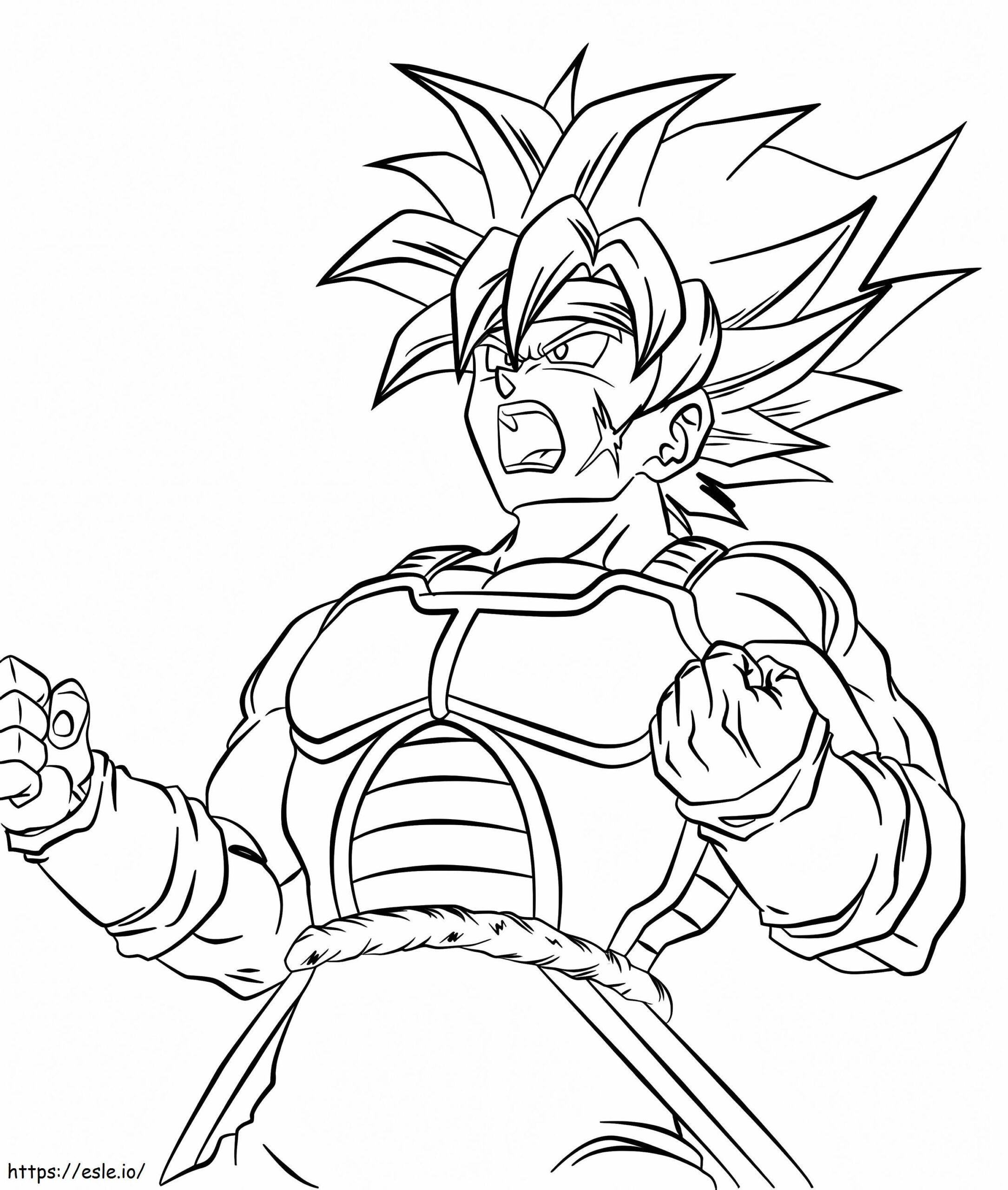 Bardock 1 Coloring Page