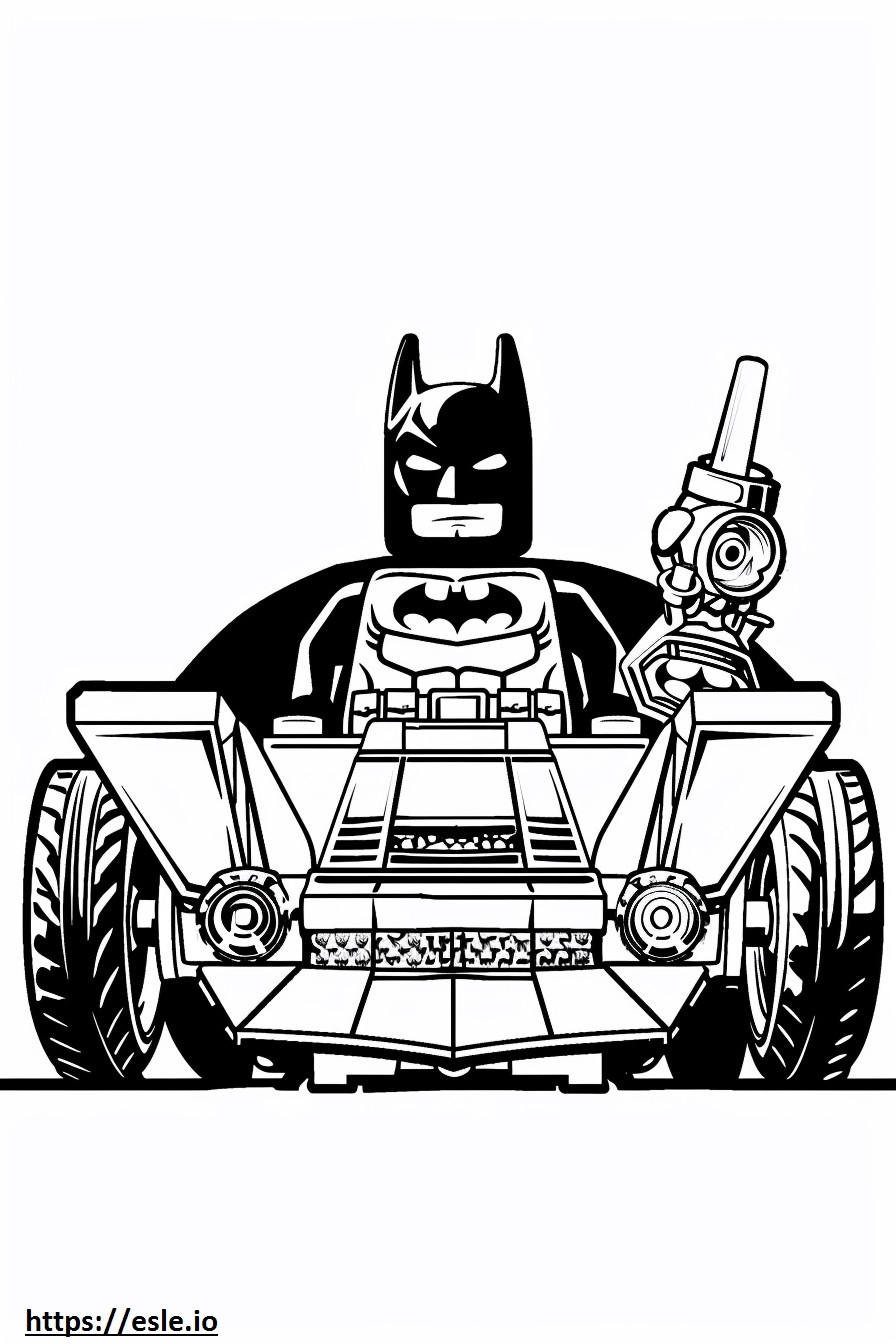 Batmobile Lego Batman For Coloring