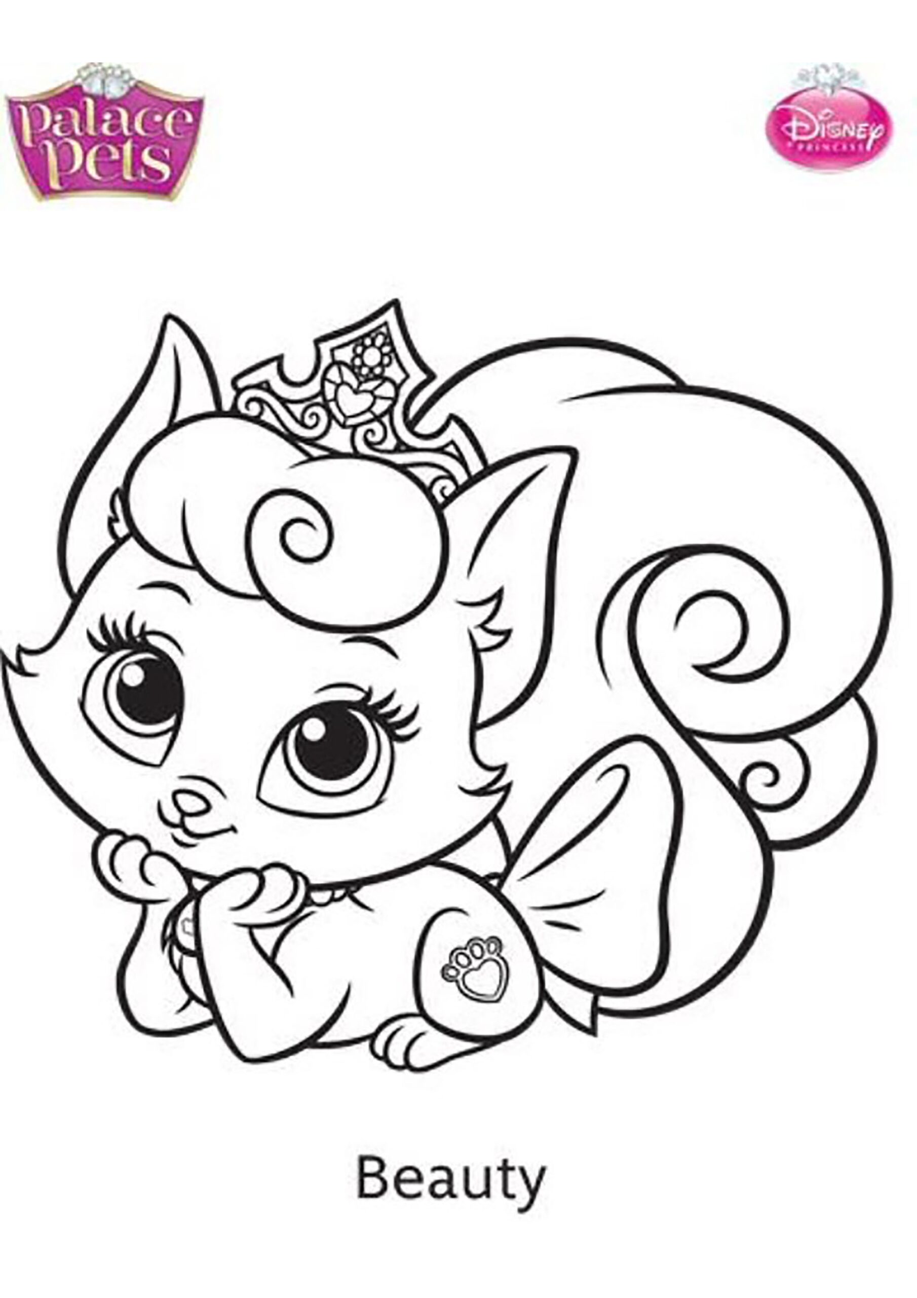Palace Pets Coloring Pages Printable