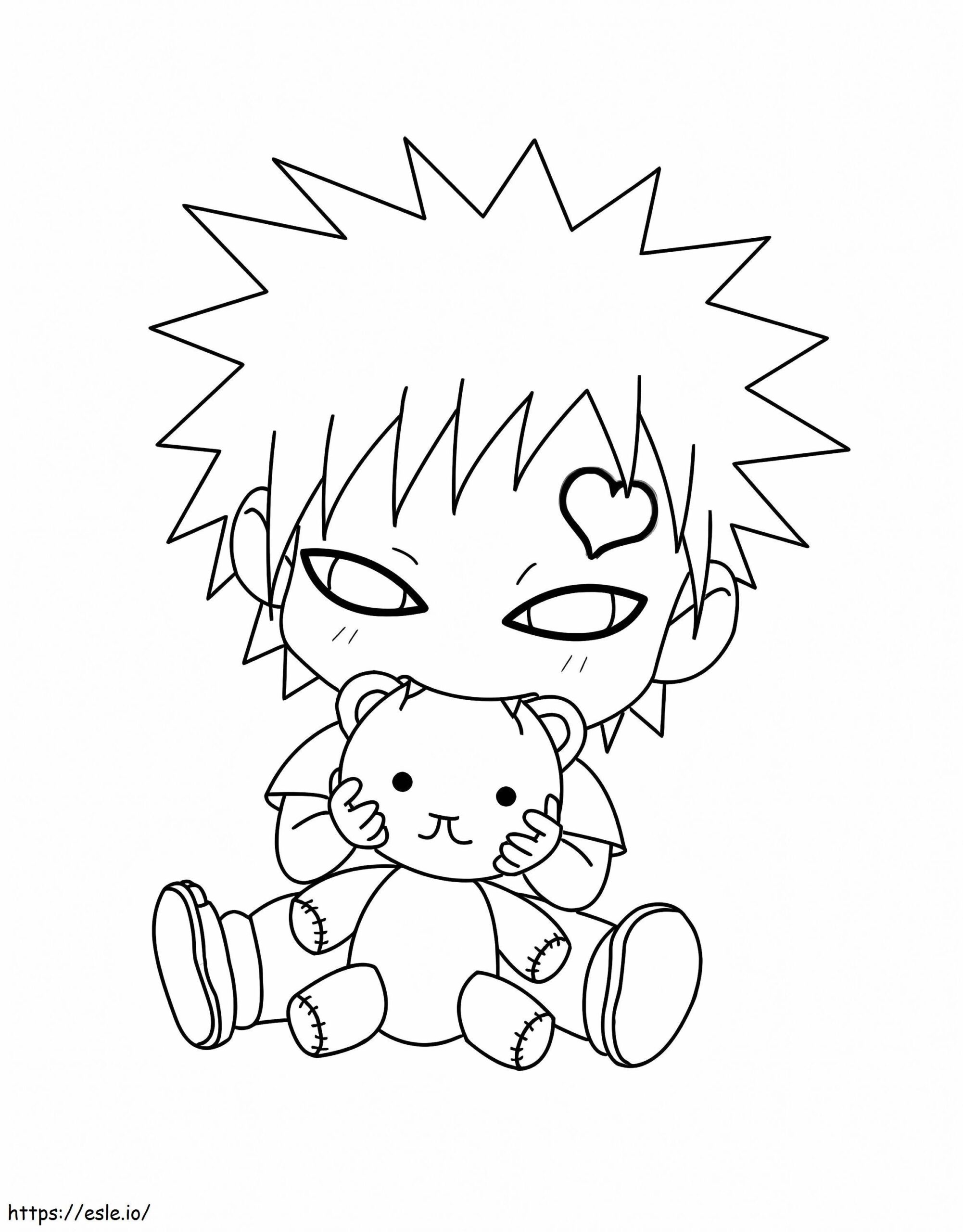 Bebe Gaara Coloring Page
