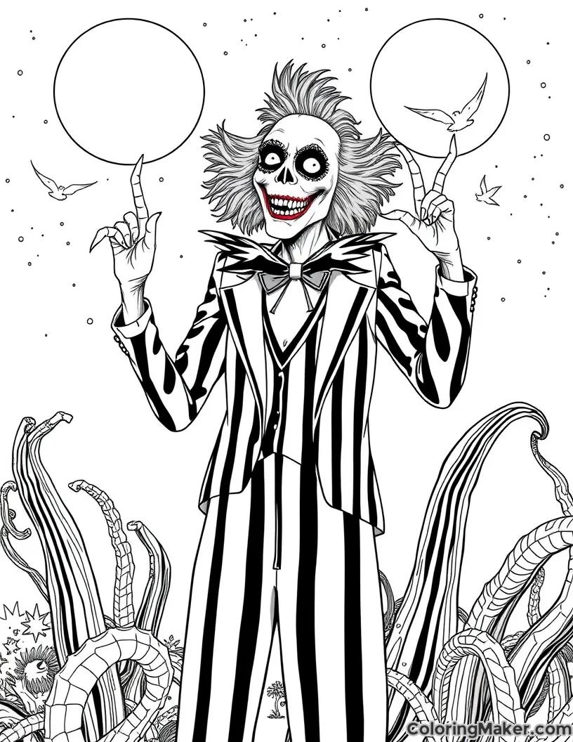 Beetlejuice Coloring Pages 8 Free Printables ColoringMaker