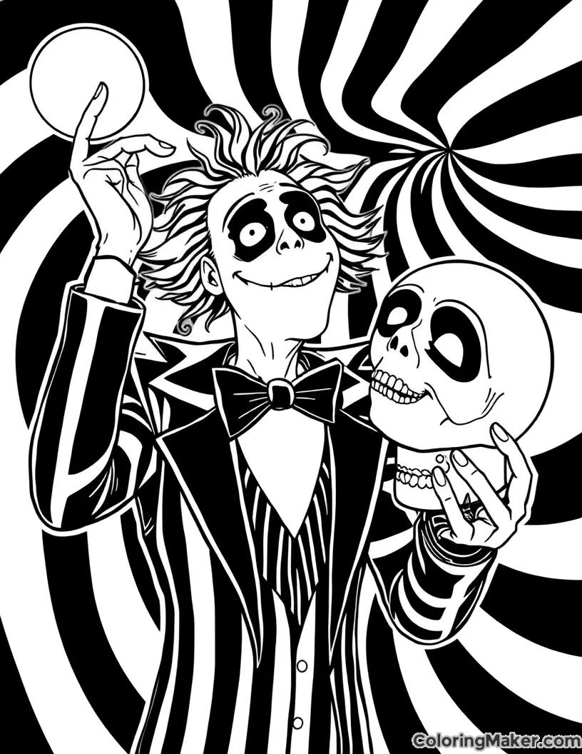 Beetlejuice Coloring Pages Printable
