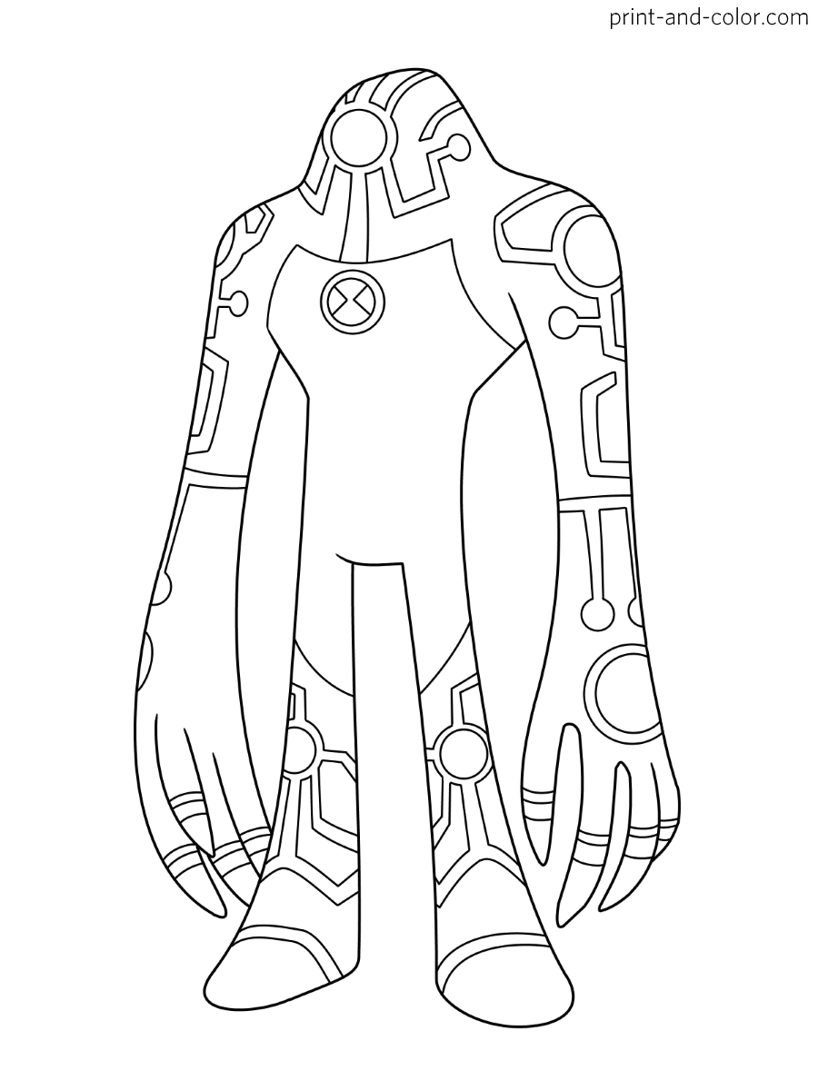 Ben 10 Coloring Pages Print And Color