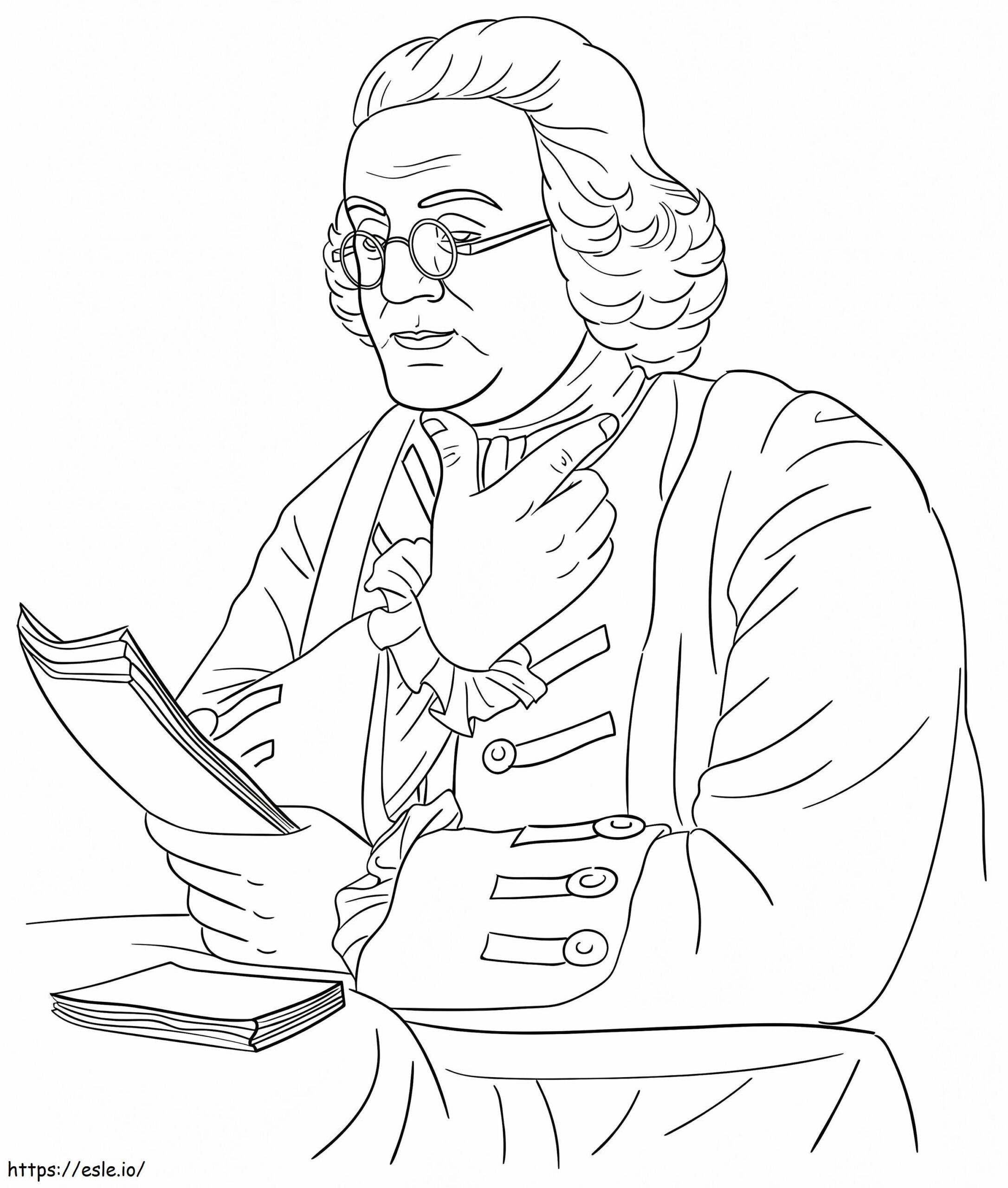Ben Franklin Coloring Page