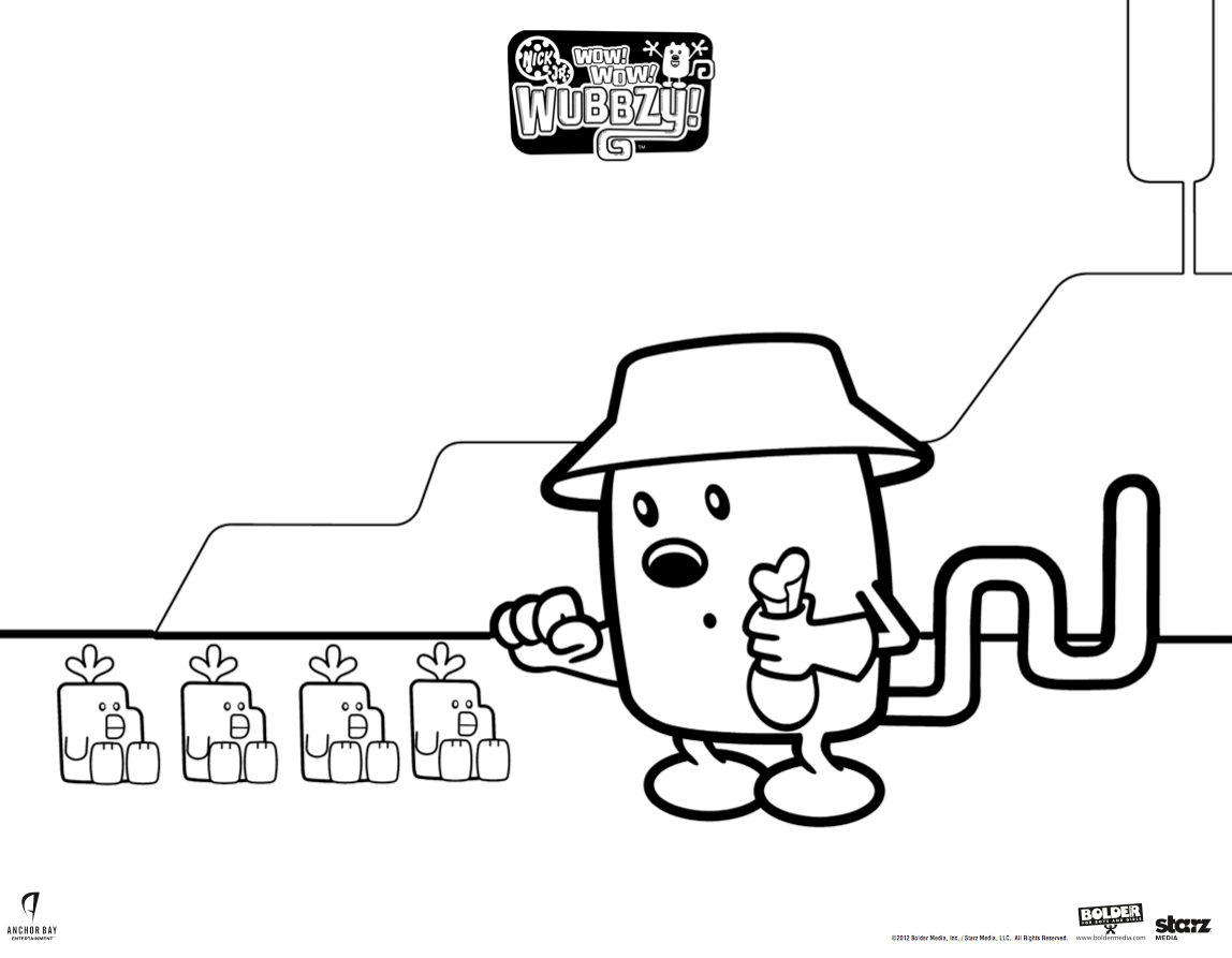Wow Wow Wubbzy Coloring Pages Printable