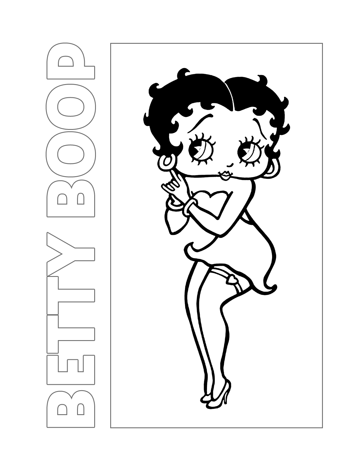 Betty Boop Coloring Pages Printable Coloring Pages FREE